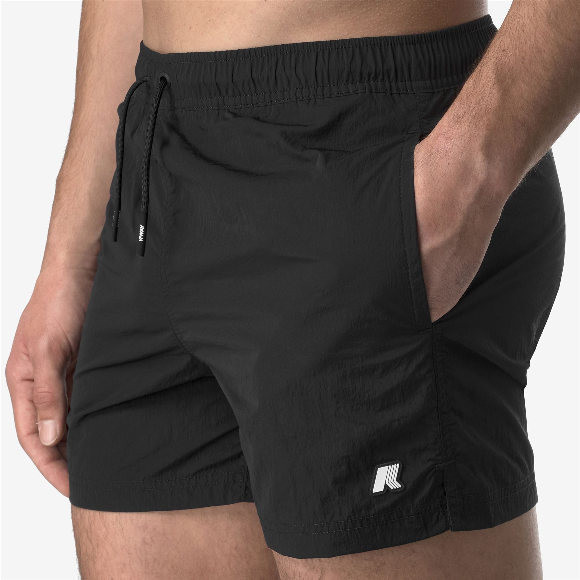 Bathing Suits_MAN_HAZEL BEACH_Swimming Trunks_Black Pure - Commercial 7