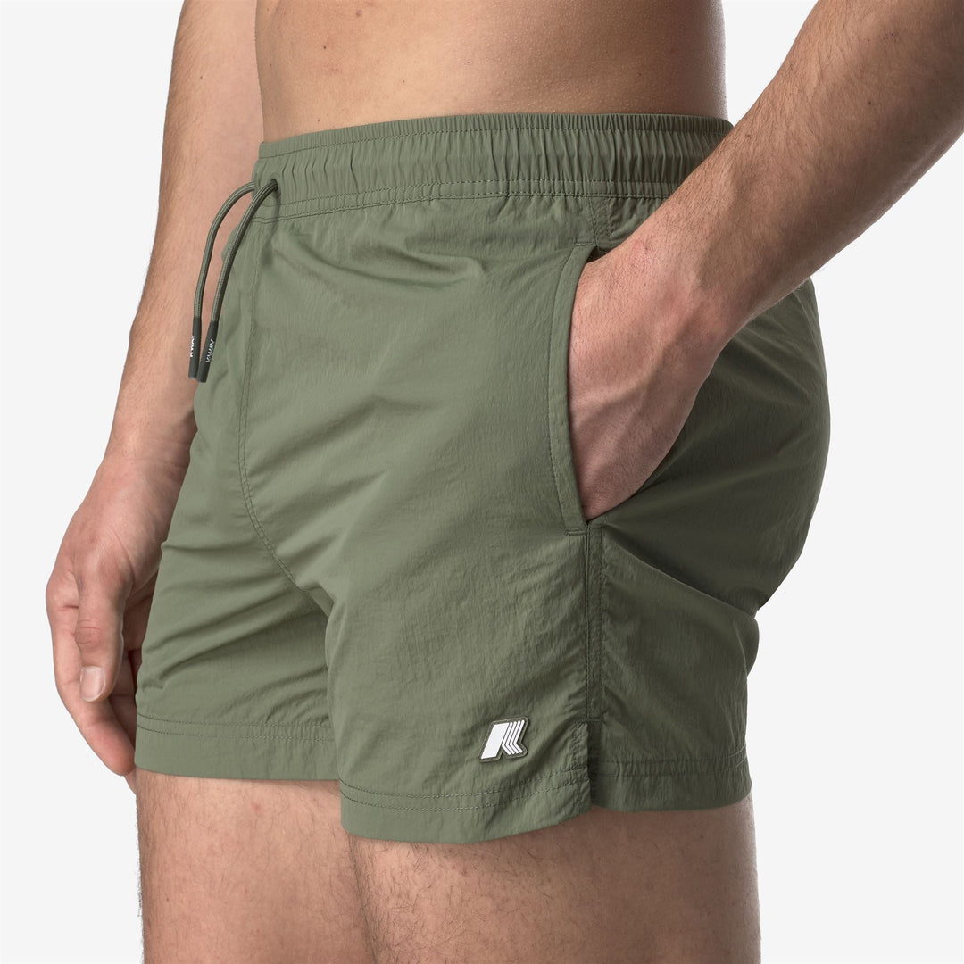 HAZEL BEACH - Bathing Suits - Swimming Trunks - MAN - GREEN LICHEN
