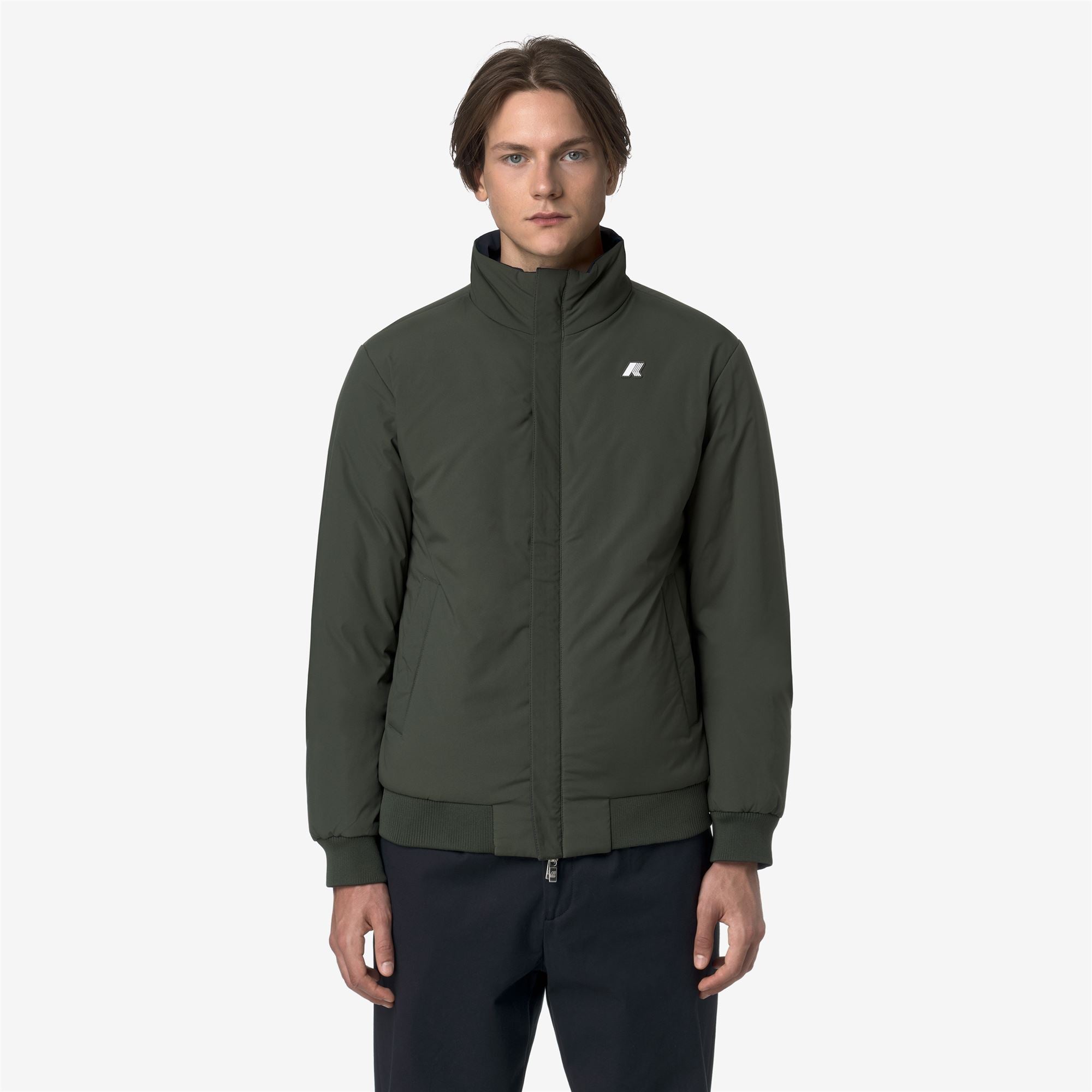 Jackets_MAN_ARSENE ST WARM DOUBLE_Short_Blue Depth - GREEN BLACKISH - Commercial 7