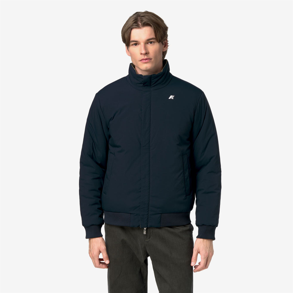 Jackets_Man_ARSENE ST WARM DOUBLE_Short_Green Army - Blue Depth - Commercial 3