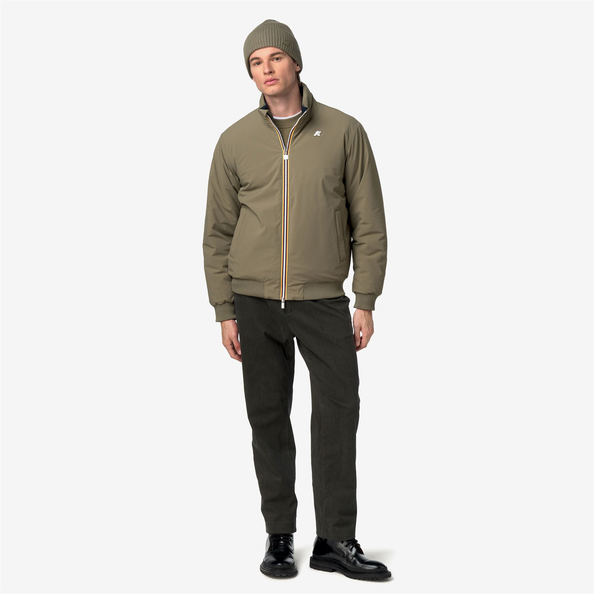 Jackets_Man_ARSENE ST WARM DOUBLE_Short_Green Army - Blue Depth - Commercial 7
