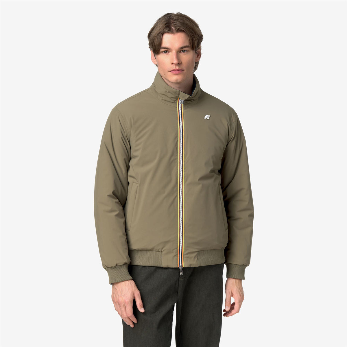 Jackets_Man_ARSENE ST WARM DOUBLE_Short_Green Army - Blue Depth - Commercial 4