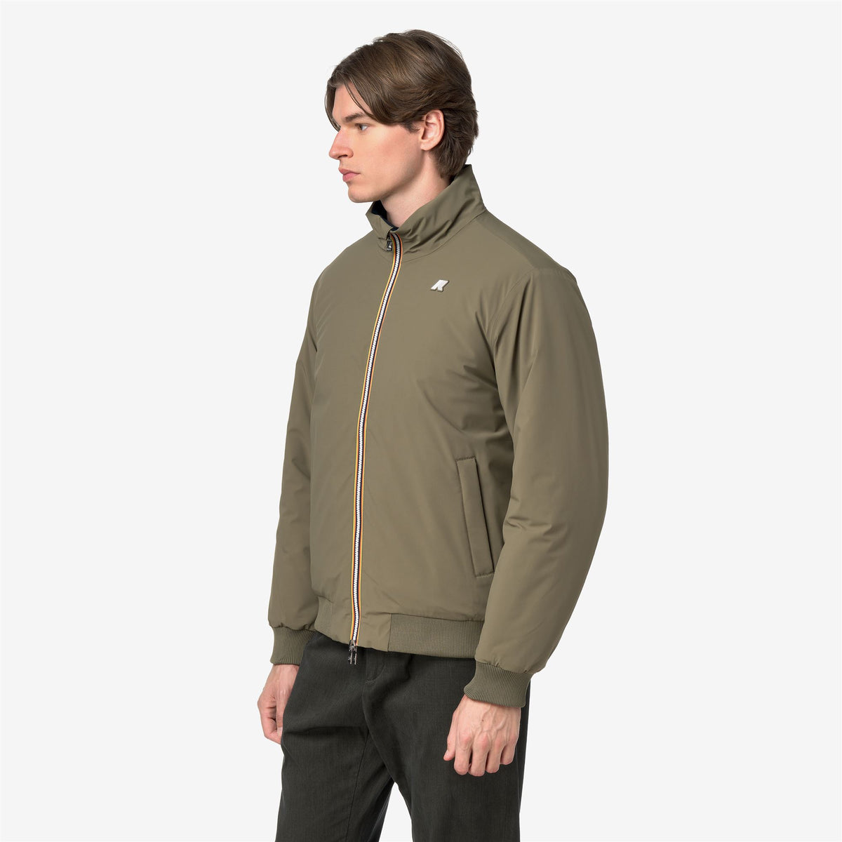 Jackets_Man_ARSENE ST WARM DOUBLE_Short_Green Army - Blue Depth - Commercial 5
