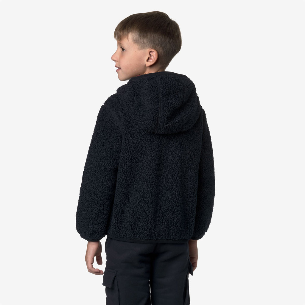 Fleece_BOY_P. JACK SHERPA POLAR DOUBLE_Hoodie Full Zip_Blue Depth - Red Syrah - Commercial 6