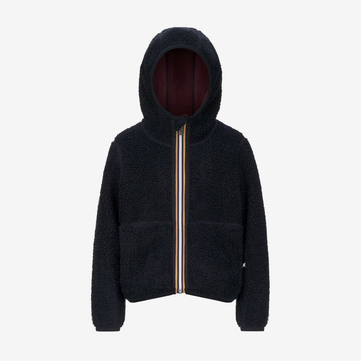 P. JACK SHERPA POLAR REVERSIBLE - Fleece - Hoodie Full Zip - BOY - Blue Depth-Red Syrah