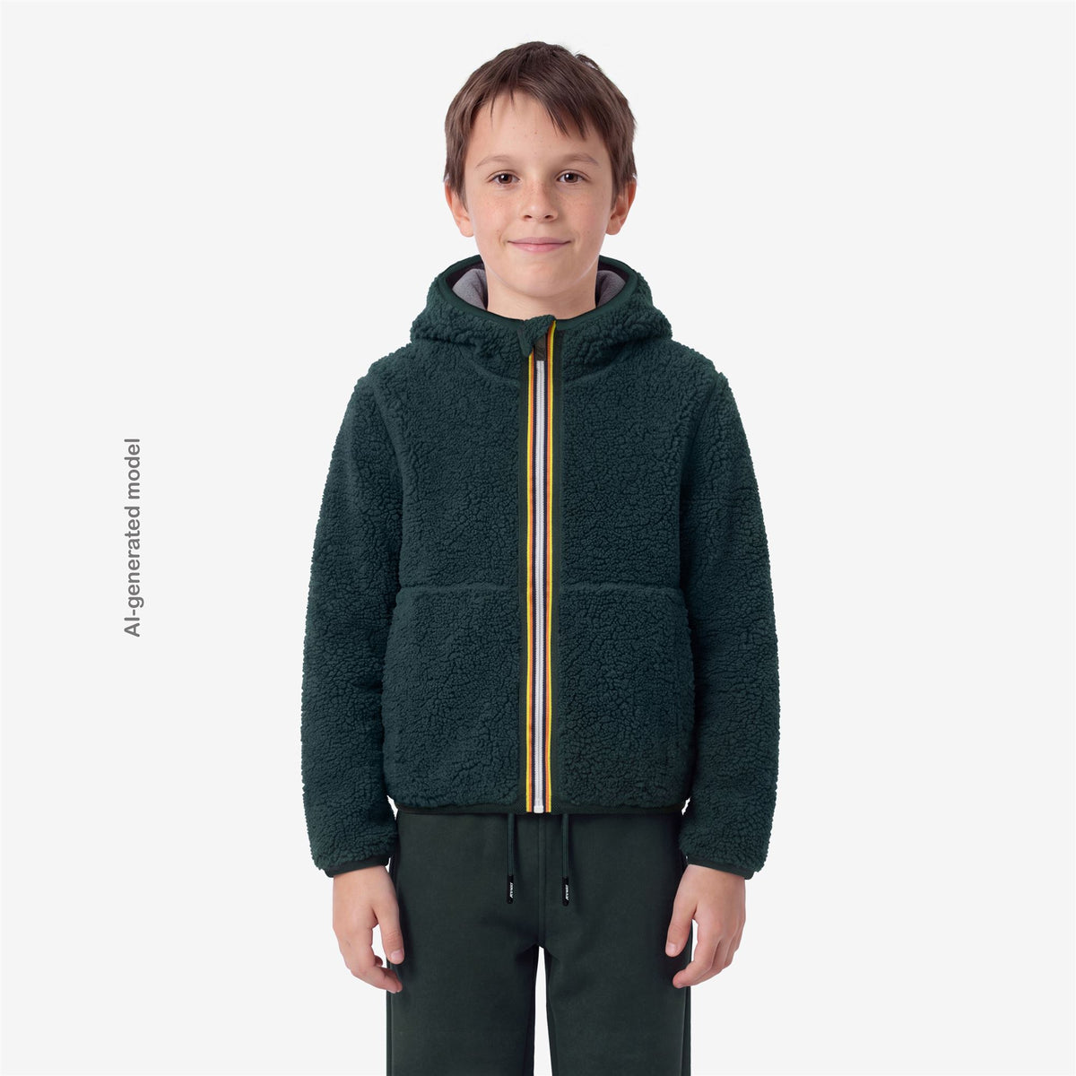 Fleece_BOY_P. JACK SHERPA POLAR DOUBLE_Hoodie Full Zip_ - Commercial 4