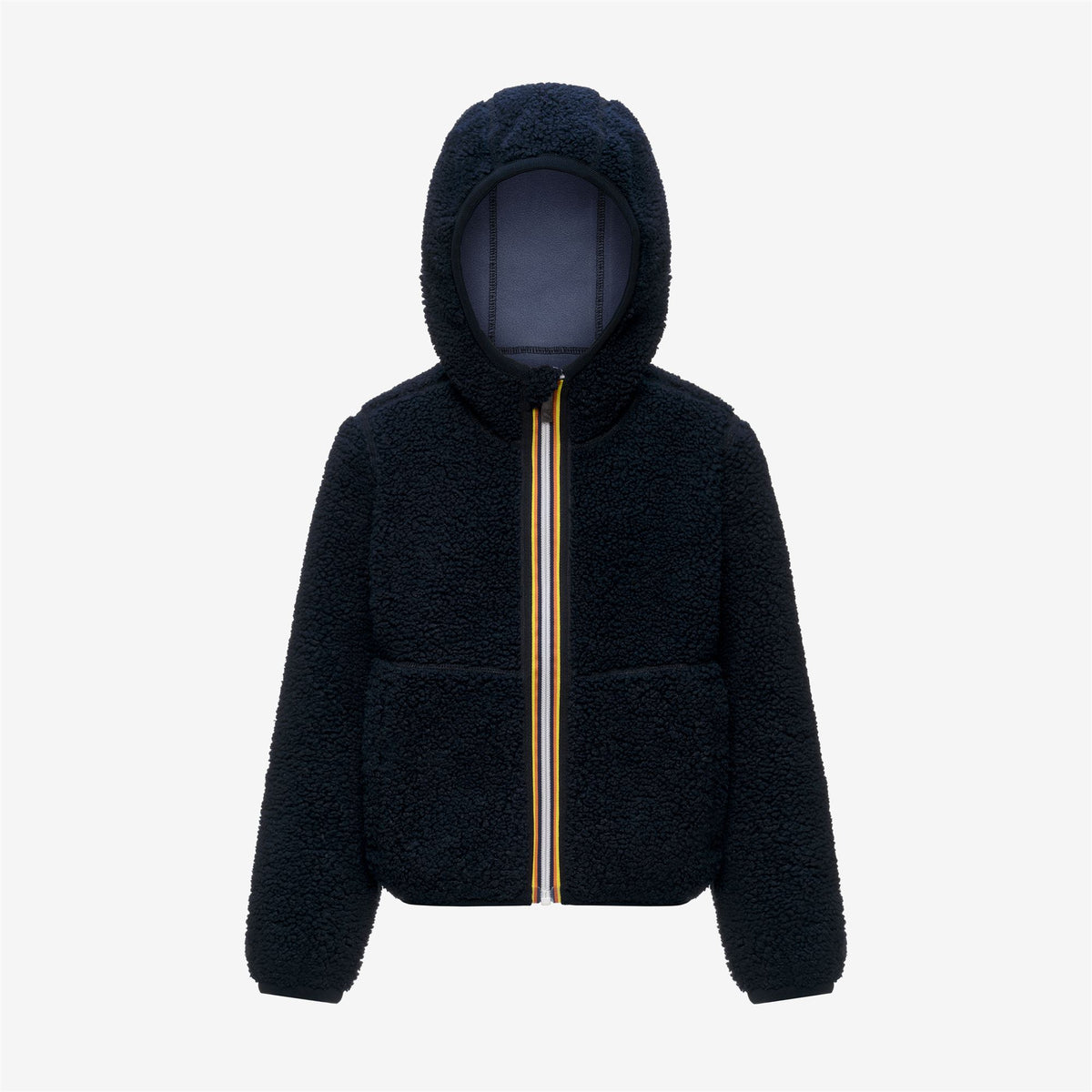 Fleece_BOY_P. JACK SHERPA POLAR DOUBLE_Hoodie Full Zip_Blue Depth - Blue Wild - Commercial 1