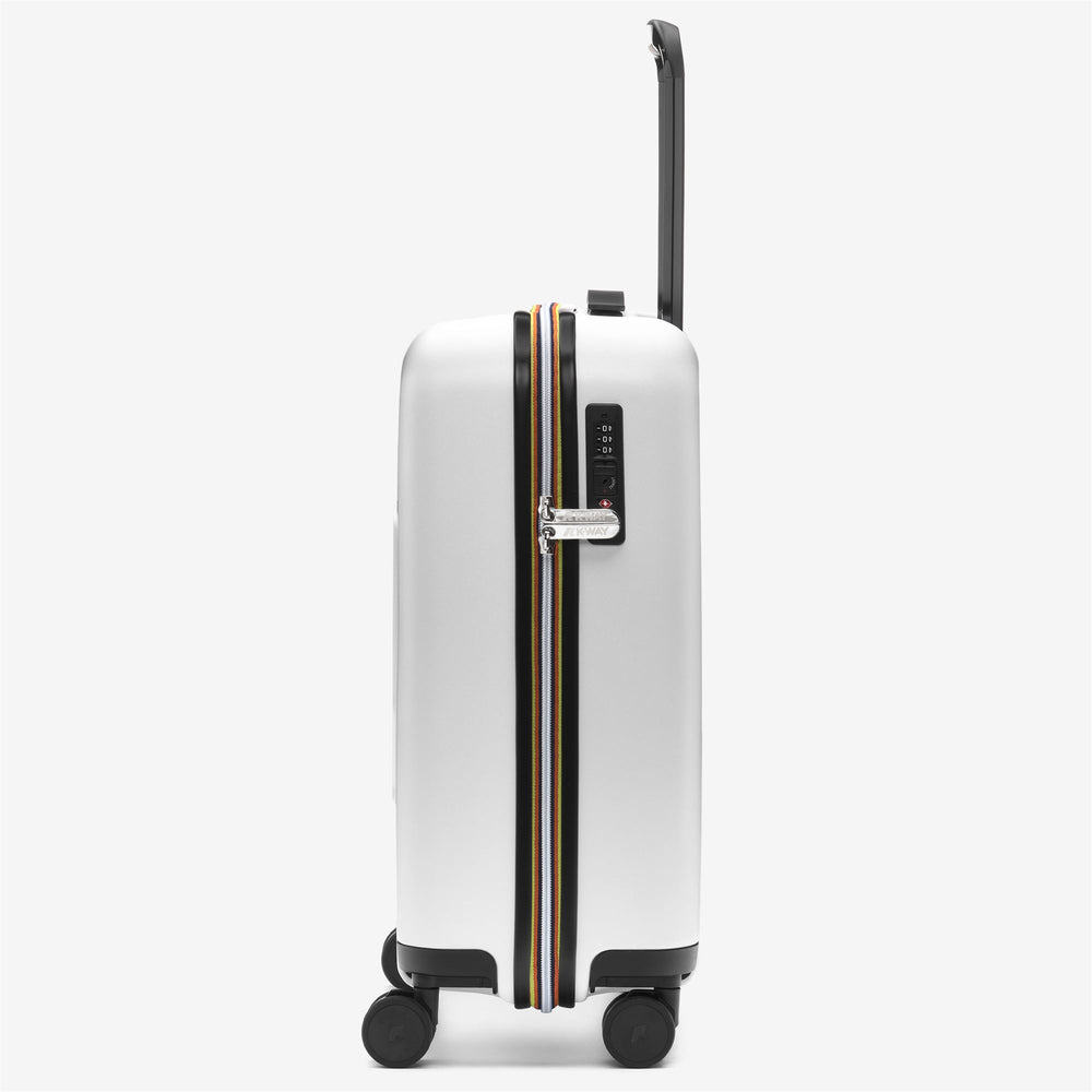 Luggage Bags_UNISEX_EUDOXIE LOGO_Trolley_White - DressedFront
