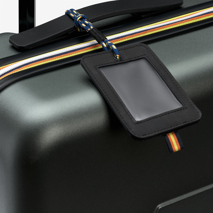 EUDOXIE LOGO - Luggage Bags - Trolley - UNISEX - GREEN BLACKISH