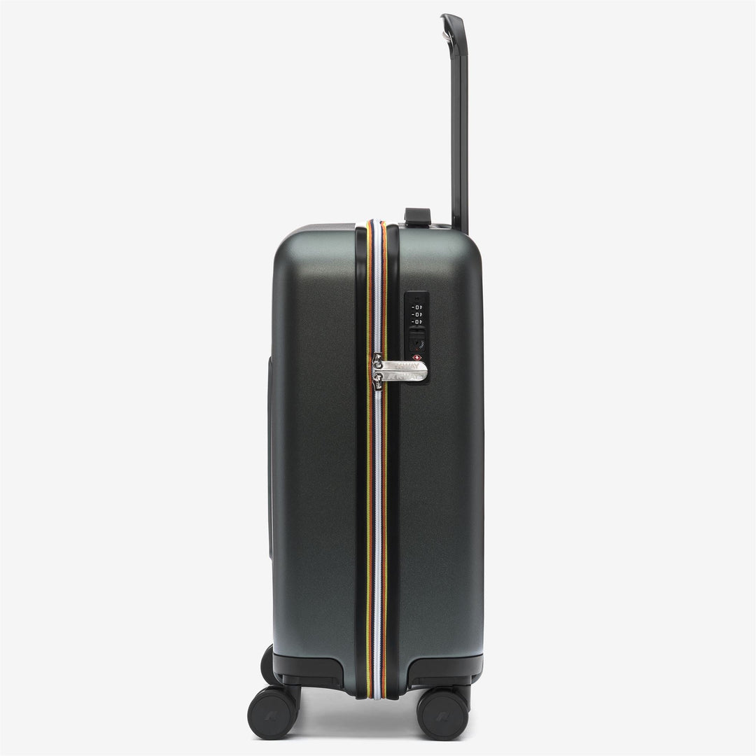 EUDOXIE LOGO - Luggage Bags - Trolley - UNISEX - GREEN BLACKISH