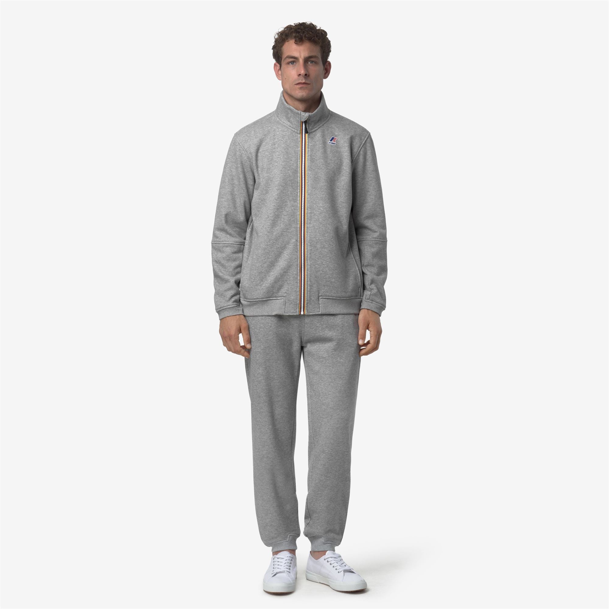 Pants_UNISEX_PHILBERT BRUSHED PC_Sport Trousers_Grey Melange Mid - Commercial 4