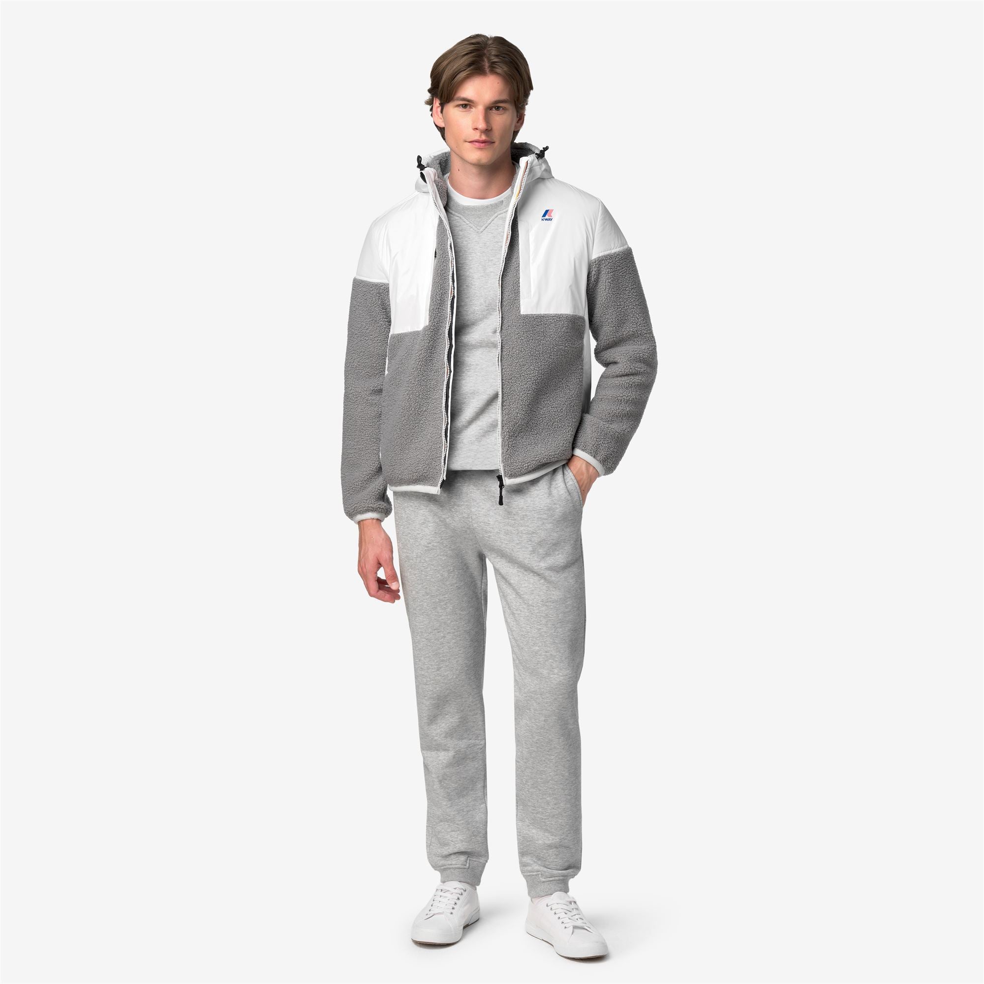 Pants_UNISEX_PHILBERT BRUSHED PC_Sport Trousers_GREY MID MEL - Commercial 7