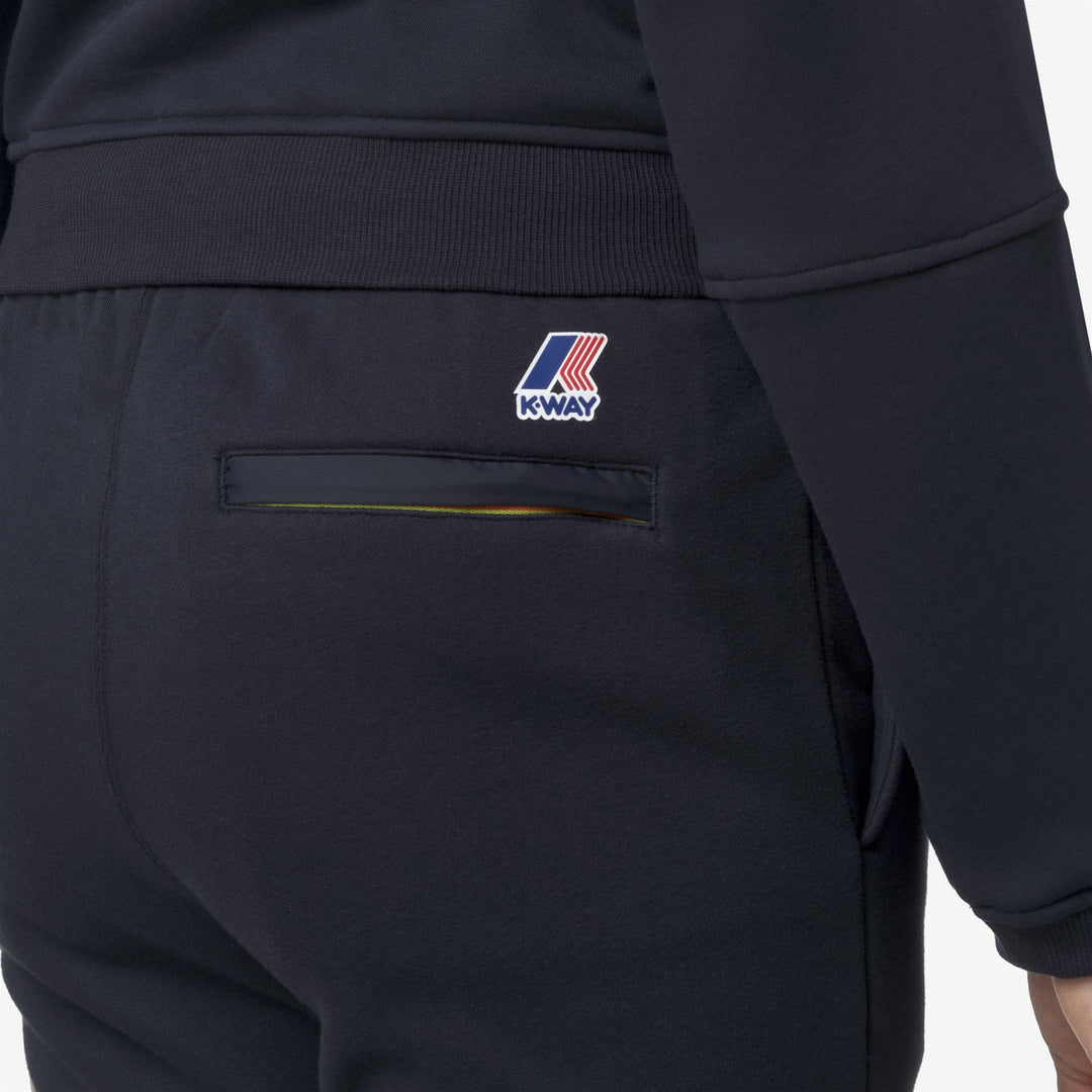 Pants_UNISEX_PHILBERT BRUSHED PC_Sport Trousers_Blue Depth - DetailDouble