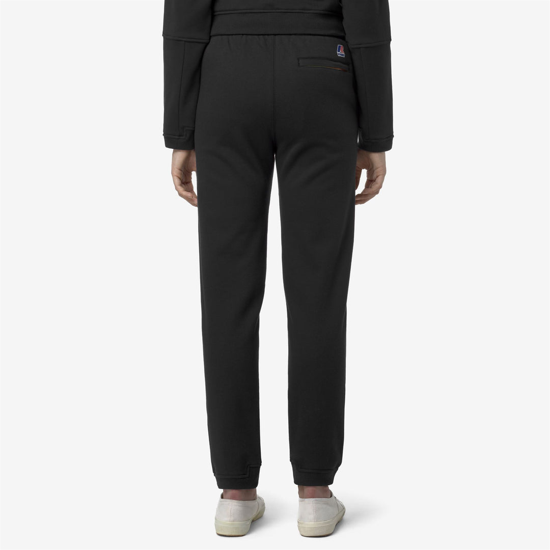 Pants_UNISEX_PHILBERT BRUSHED PC_Sport Trousers_Black Pure - DressedFrontDouble