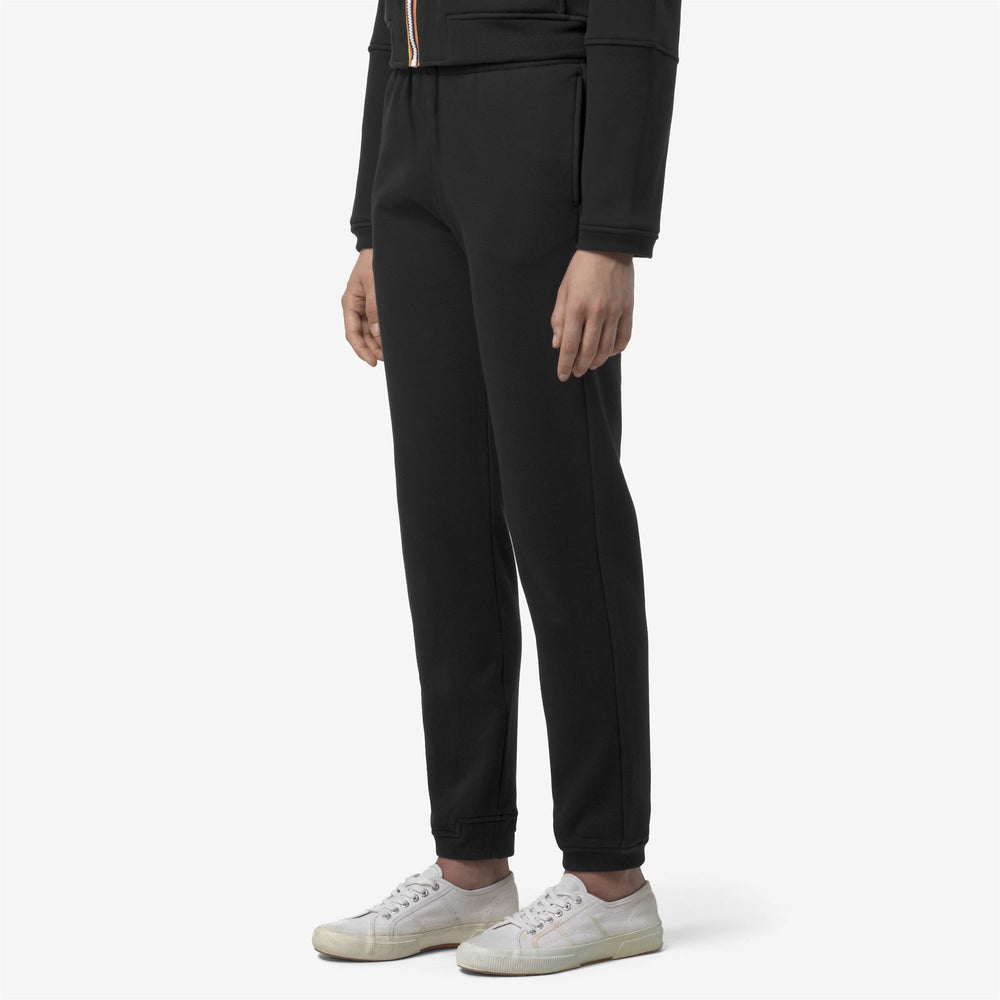 Pants_UNISEX_PHILBERT BRUSHED PC_Sport Trousers_Black Pure - Detail