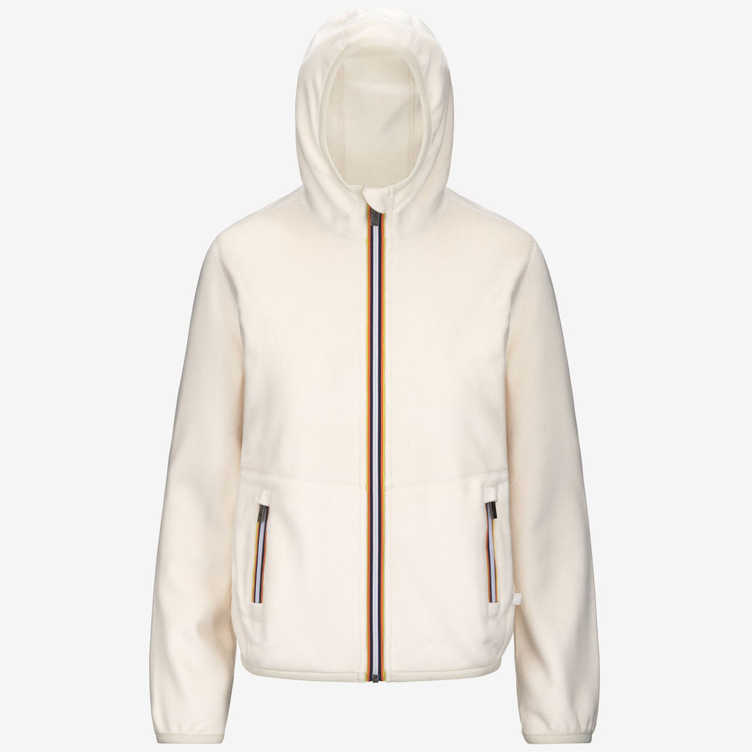 Fleece_WOMAN_LILY VELOUR POLAR DOUBLE_Jacket_White G-White G - Photo