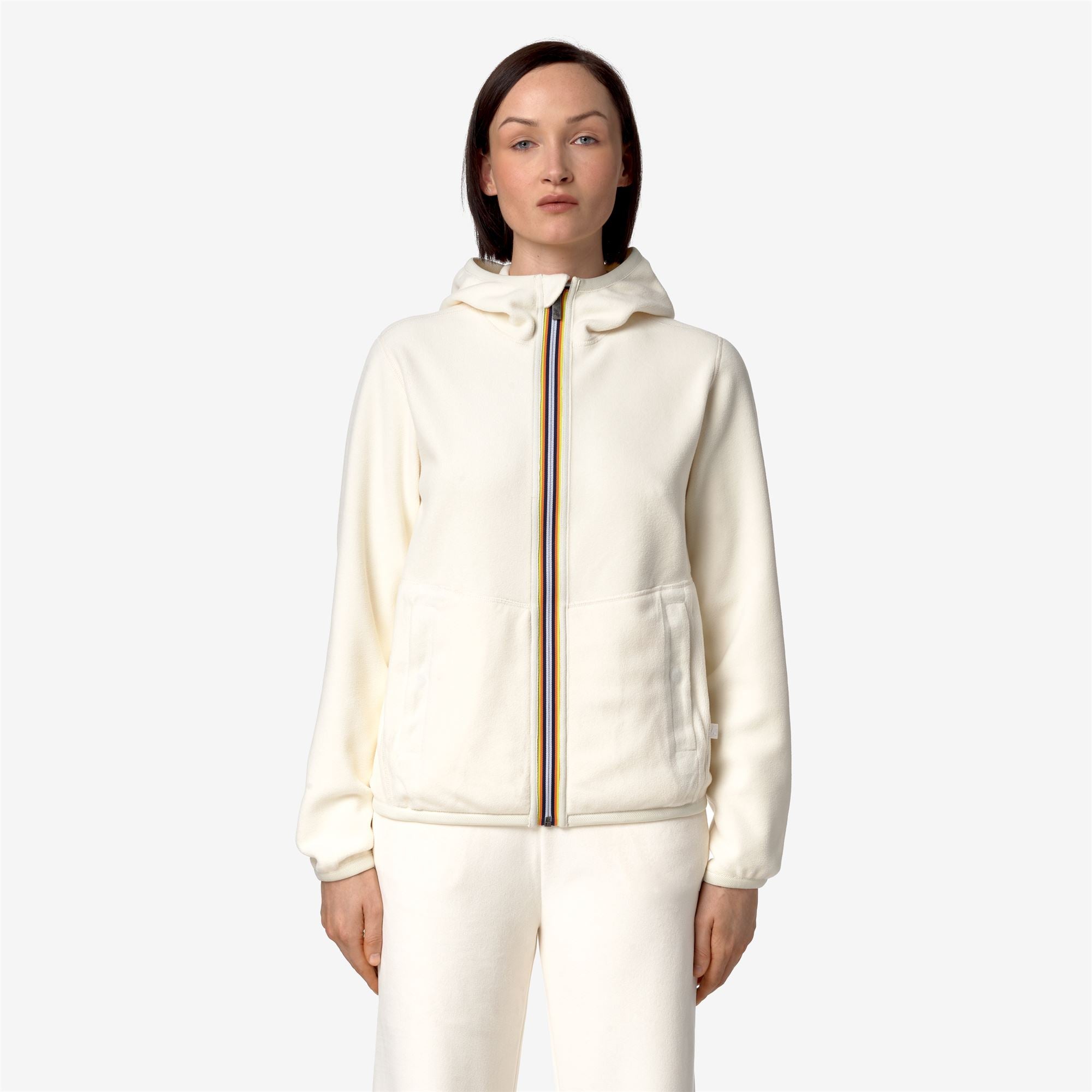 Fleece_WOMAN_LILY VELOUR POLAR DOUBLE_Jacket_White G-White G - Commercial 7