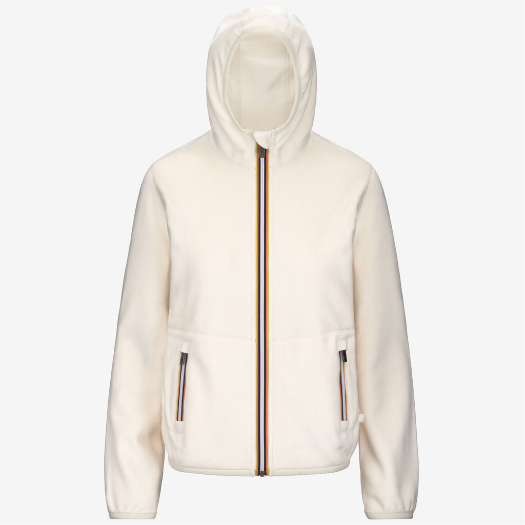 Fleece_WOMAN_LILY VELOUR POLAR DOUBLE_Jacket_White G-White G - Commercial 1