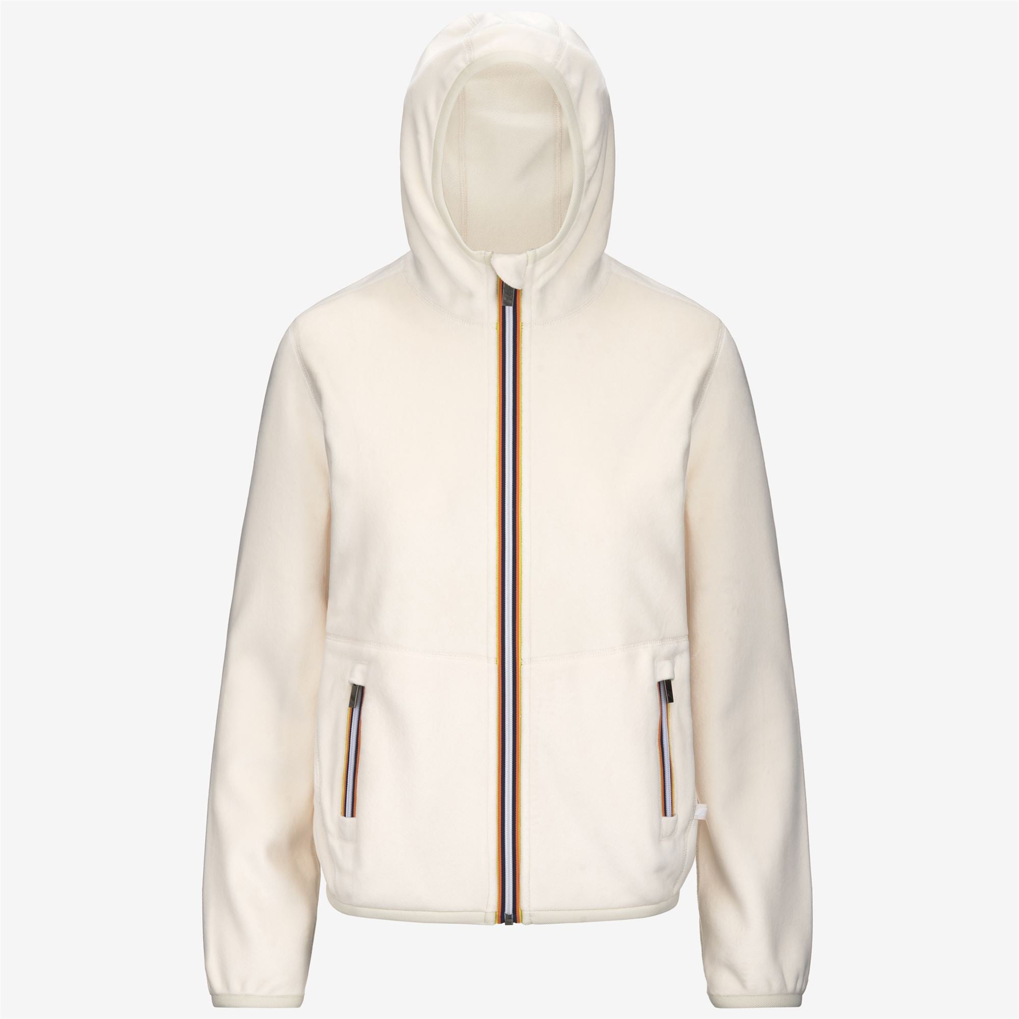 Fleece_WOMAN_LILY VELOUR POLAR DOUBLE_Jacket_White G-White G - Commercial 1