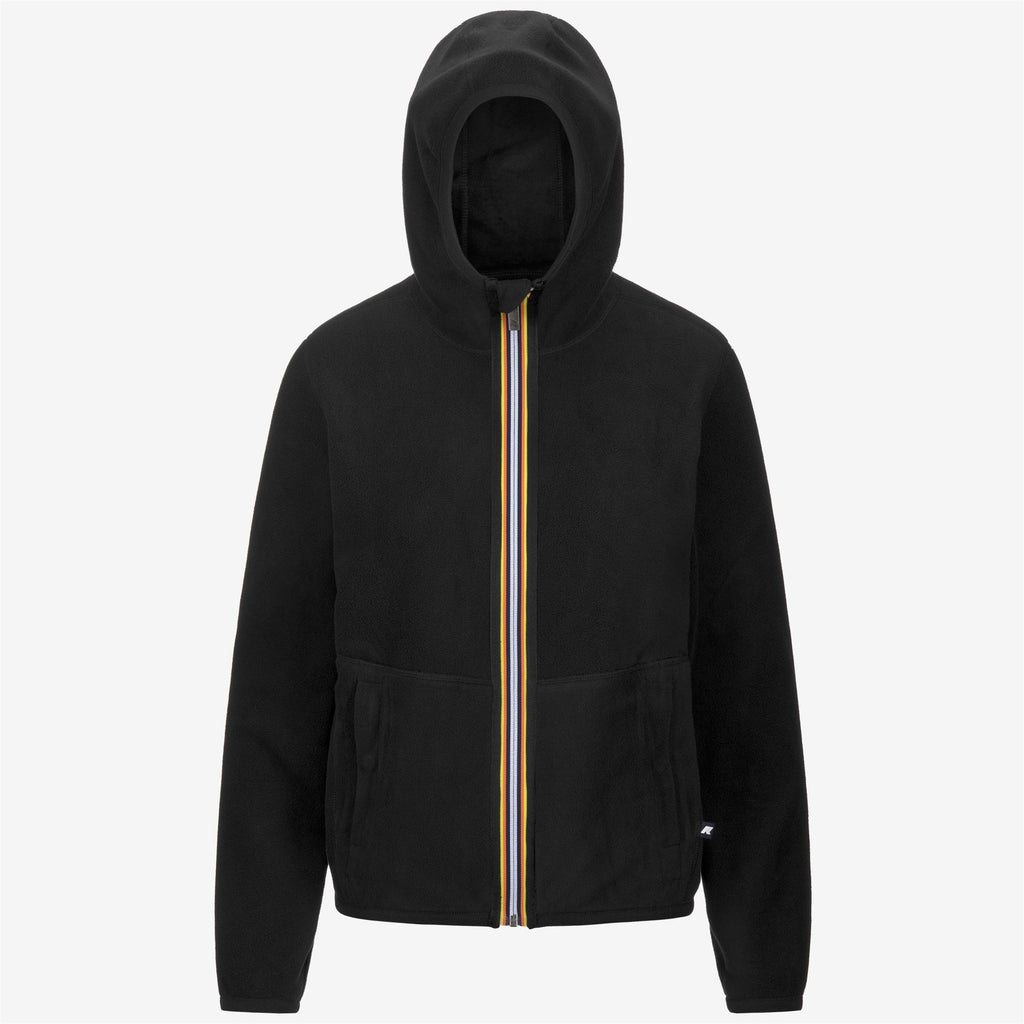 Fleece_WOMAN_LILY VELOUR POLAR DOUBLE_Jacket_Black P-Black P - Commercial 2