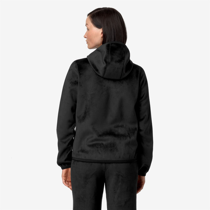 LILY VELOUR POLAR REVERSIBLE - Fleece - Jacket - WOMAN - BLACK P-BLACK P