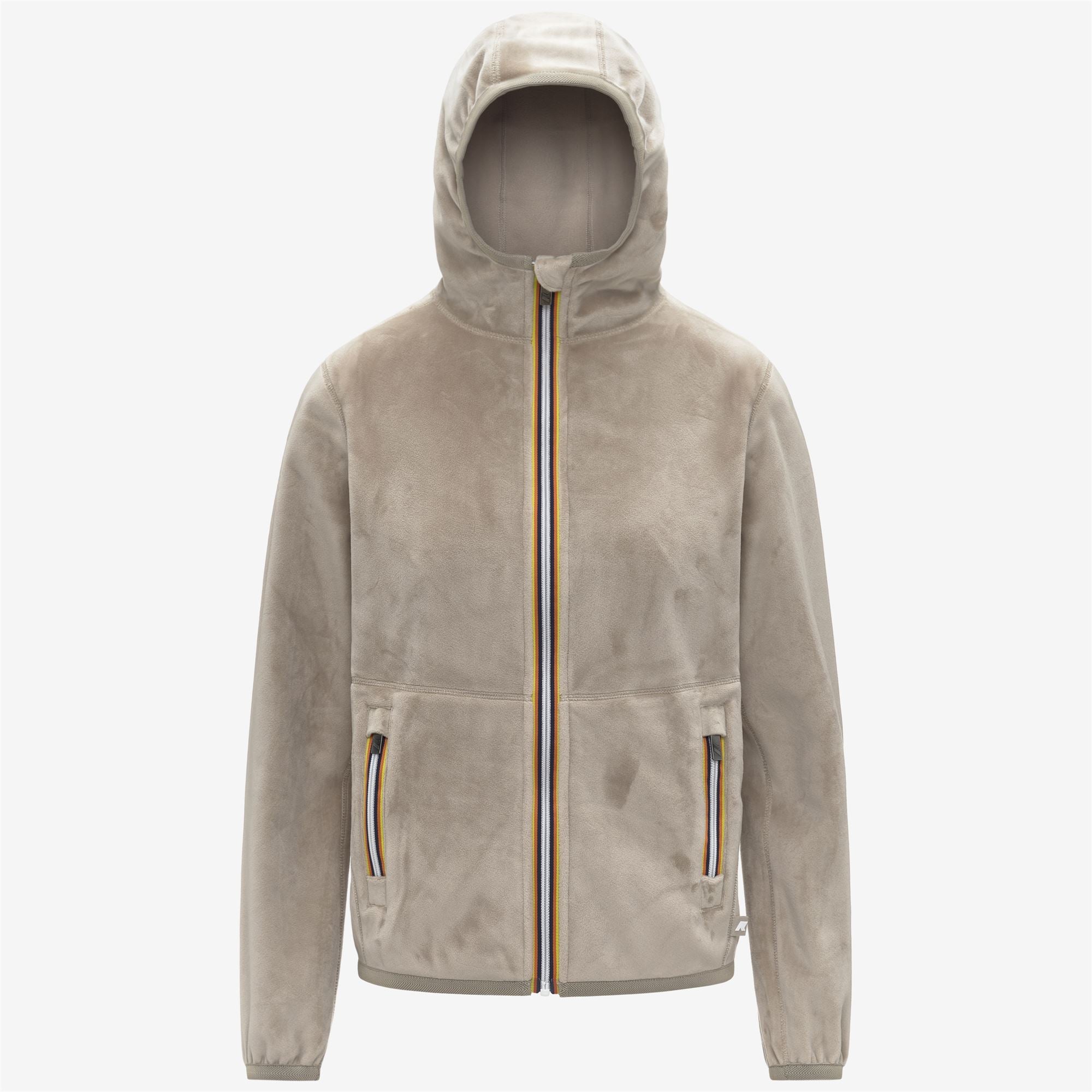 Fleece_WOMAN_LILY VELOUR POLAR DOUBLE_Jacket_Beige Cashmere-Beige Cashmere - Commercial 1