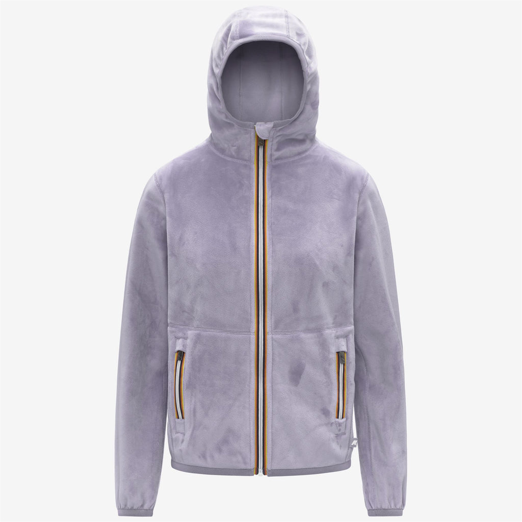 Fleece_WOMAN_LILY VELOUR POLAR DOUBLE_Jacket_Violet Lavander Combo - Commercial 1