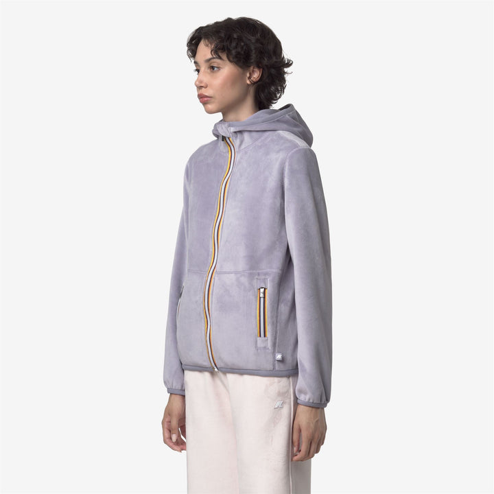 LILY VELOUR POLAR REVERSIBLE - Fleece - Jacket - WOMAN - Violet Lavander Combo