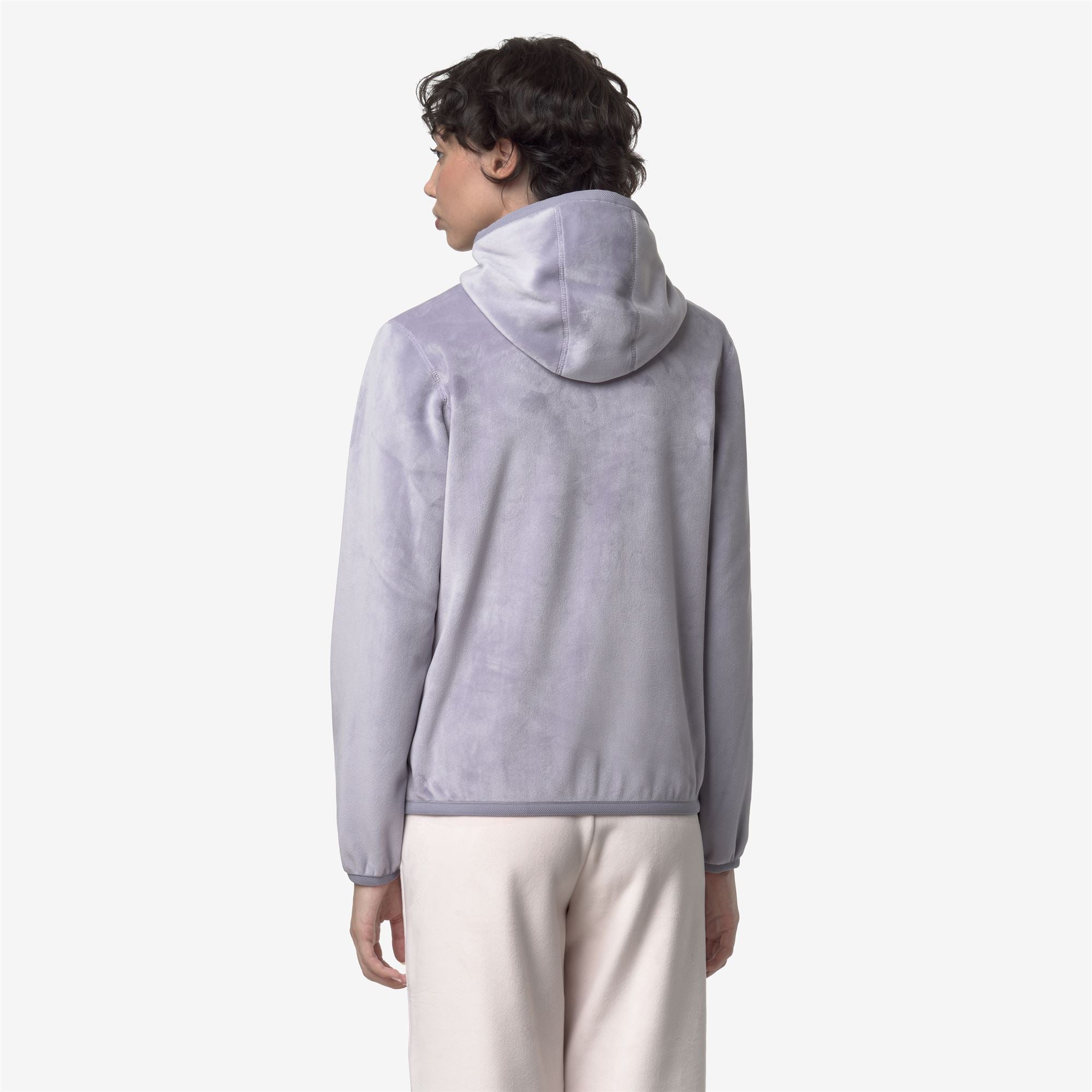 Fleece_WOMAN_LILY VELOUR POLAR DOUBLE_Jacket_Violet Lavander Combo - Commercial 6