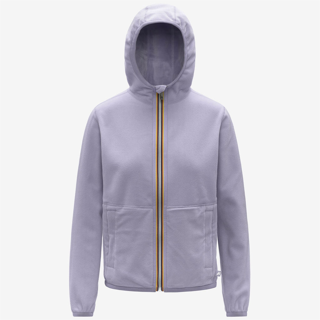 Fleece_WOMAN_LILY VELOUR POLAR DOUBLE_Jacket_Violet Lavander Combo - Commercial 2