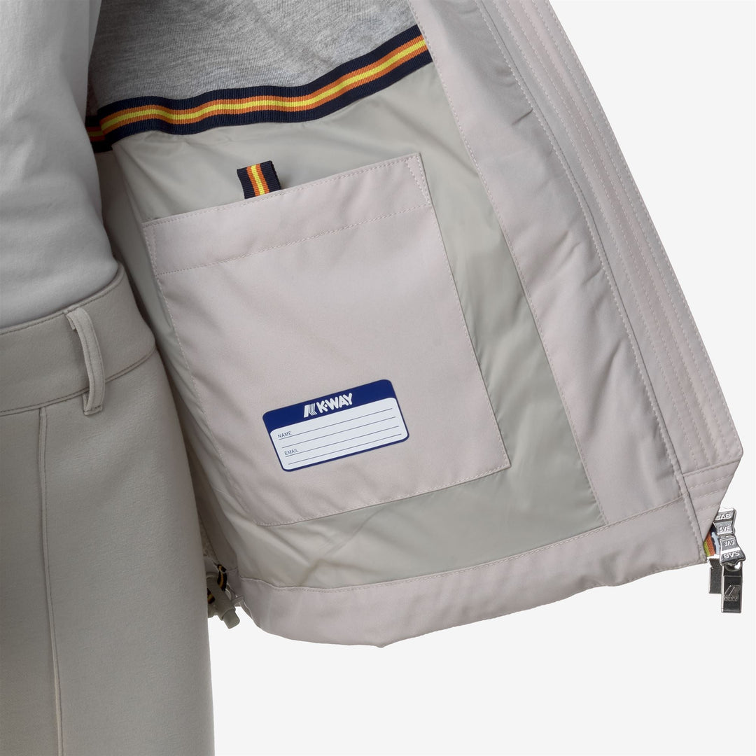 MARGUERITE STRETCH POLY JERSEY - Jackets - Mid - WOMAN - BEIGE LT