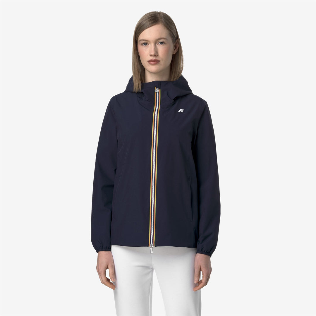 MARGUERITE STRETCH POLY JERSEY - Jackets - Mid - WOMAN - BLUE DEPTH