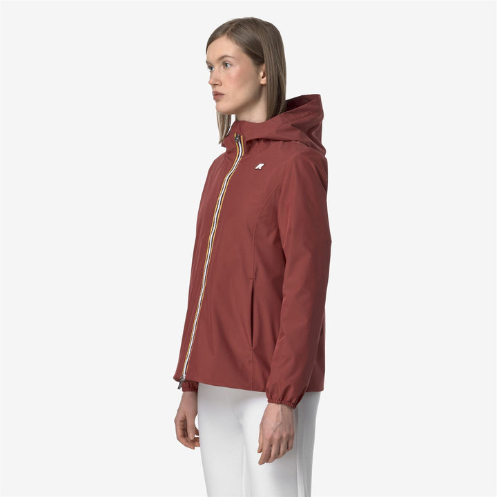 MARGUERITE STRETCH POLY JERSEY - Jackets - Mid - WOMAN - RED BROWNISH