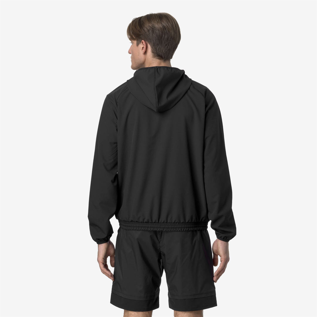 Fleece_MAN_SIA_Jacket_Black Pure - DressedFrontDouble