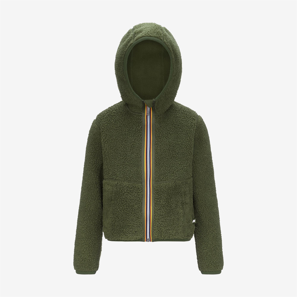 Fleece_BOY_P. JACK SHERPA POLAR DOUBLE_Jacket_Green C-Green C - DressedFront