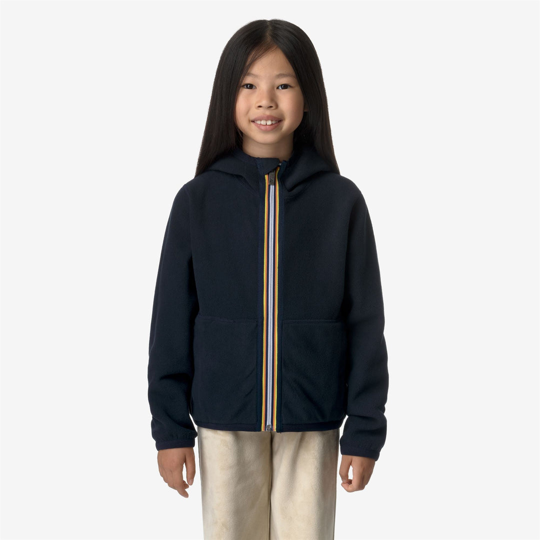 P. LILY VELOUR POLAR REVERSIBLE - Fleece - Jacket - GIRL - Blue Depth-Blue Depth