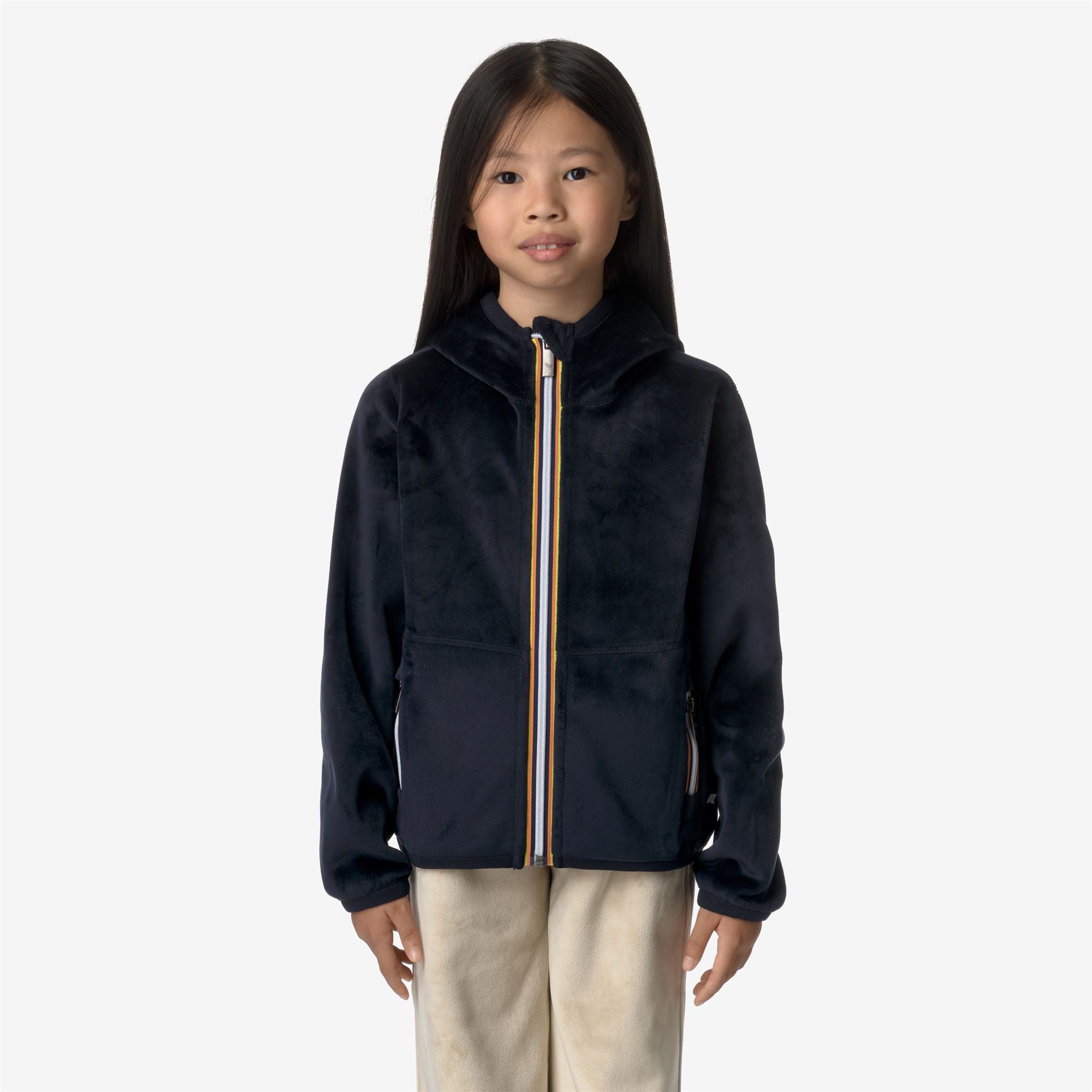 Fleece_GIRL_P. LILY VELOUR POLAR DOUBLE_Jacket_Blue Depth-Blue Depth - Blue Depth - Commercial 4