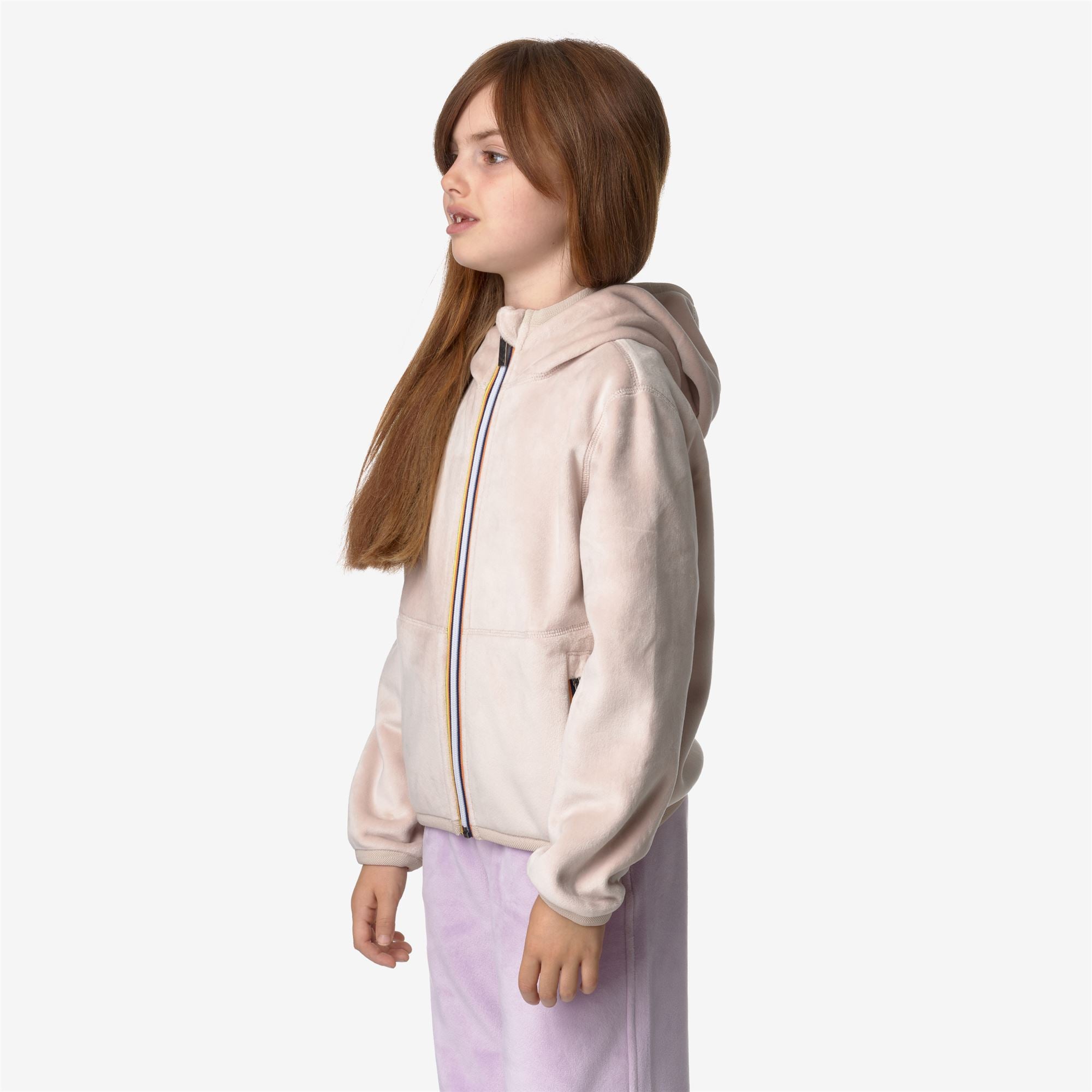 Fleece_GIRL_P. LILY VELOUR POLAR DOUBLE_Jacket_Pink Tint-Pink Tint - Pink Tint - Commercial 5