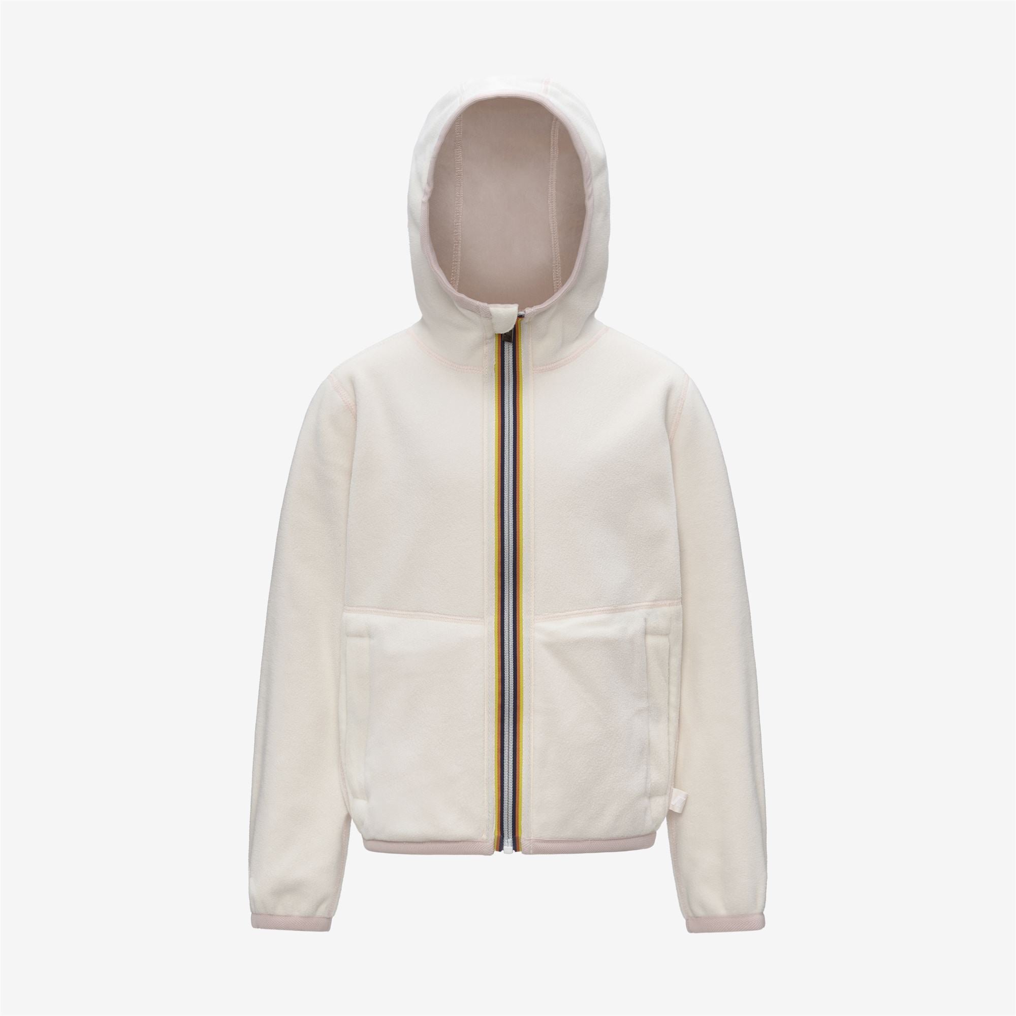 Fleece_GIRL_P. LILY VELOUR POLAR DOUBLE_Jacket_Rose Hushed - White Gardenia - Commercial 2
