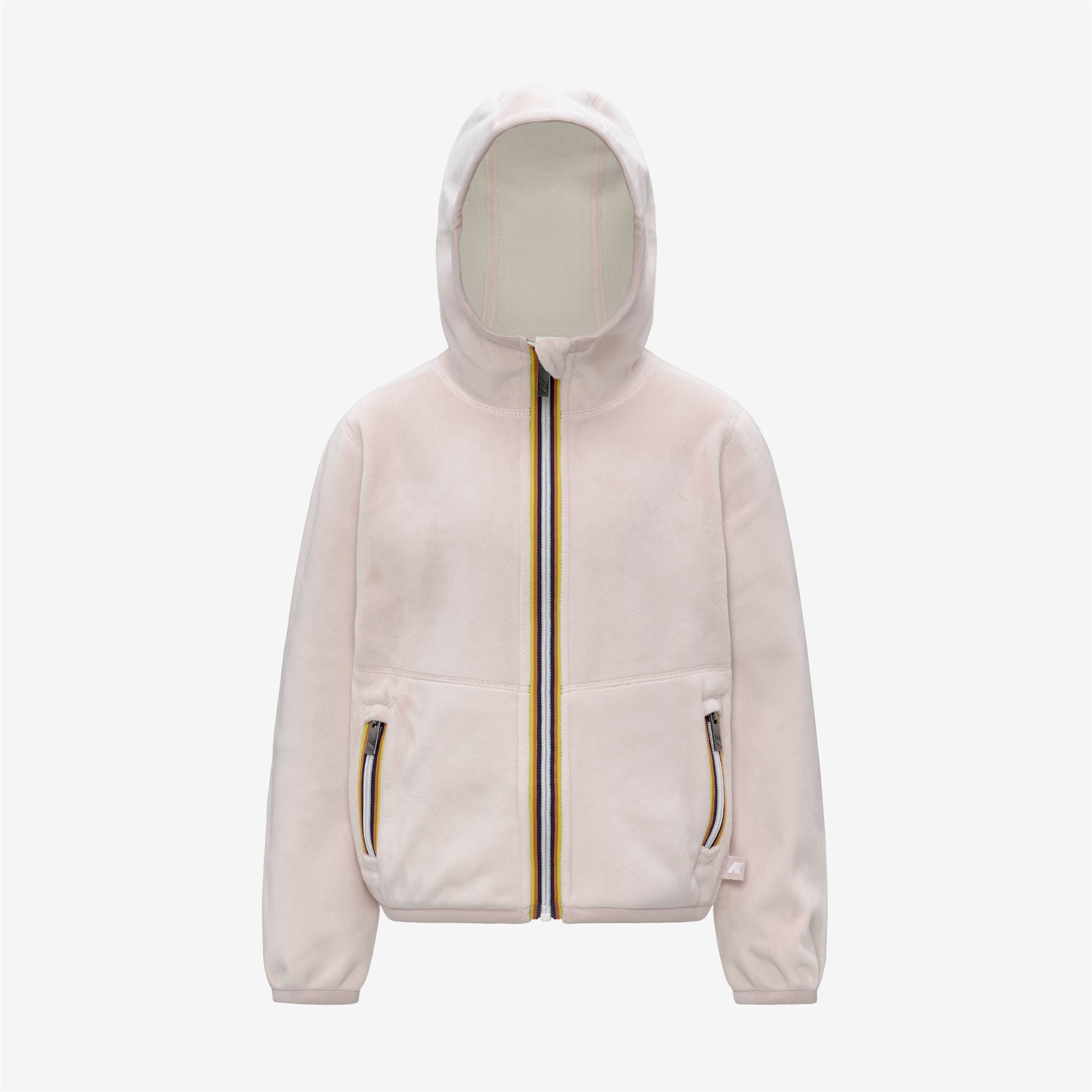 Fleece_GIRL_P. LILY VELOUR POLAR DOUBLE_Jacket_Rose Hushed - White Gardenia - Commercial 1