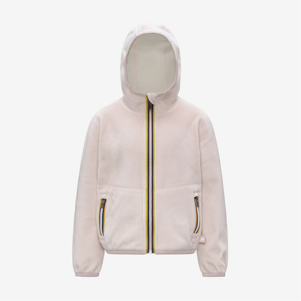 Fleece_GIRL_P. LILY VELOUR POLAR DOUBLE_Jacket_Rose Hushed - White Gardenia - Commercial 1