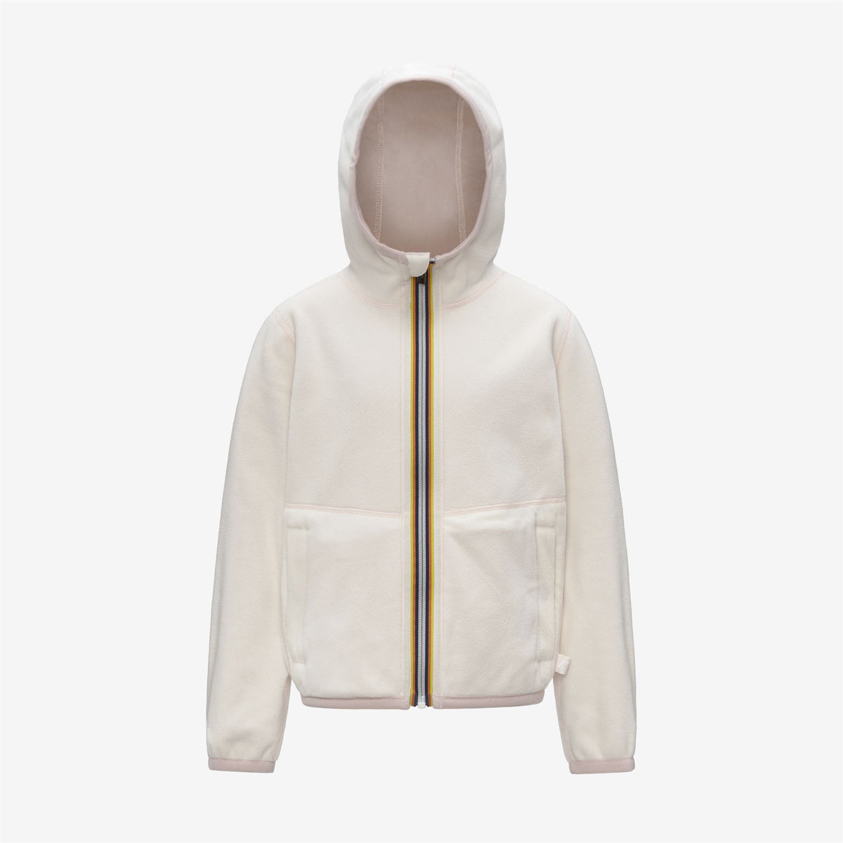 Fleece_GIRL_P. LILY VELOUR POLAR DOUBLE_Jacket_Rose Hushed - White Gardenia - Commercial 2