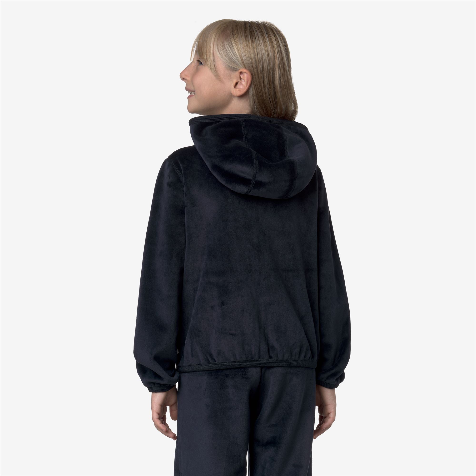 Fleece_GIRL_P. LILY VELOUR POLAR DOUBLE_Jacket_Blue Depth - Violet Lavender - Commercial 6