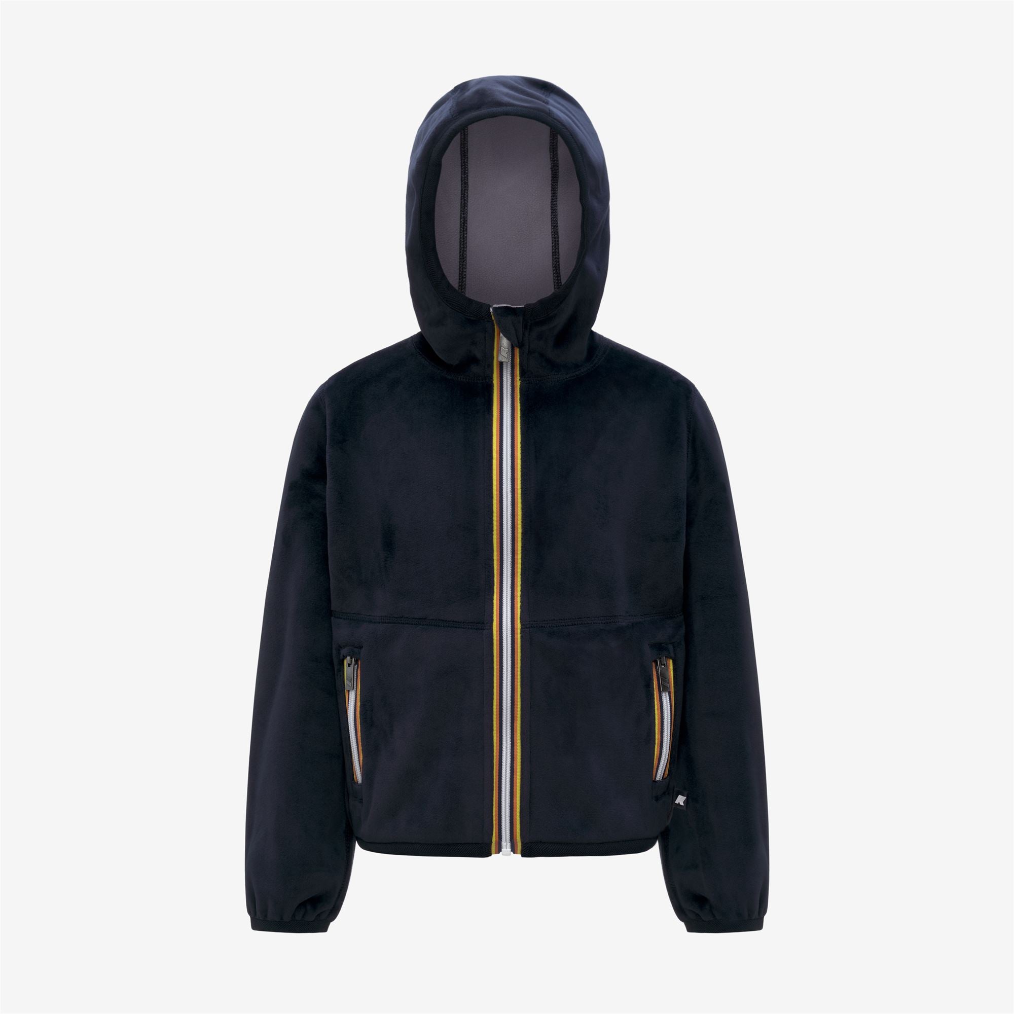 Fleece_GIRL_P. LILY VELOUR POLAR DOUBLE_Jacket_Blue Depth - Violet Lavender - Commercial 1