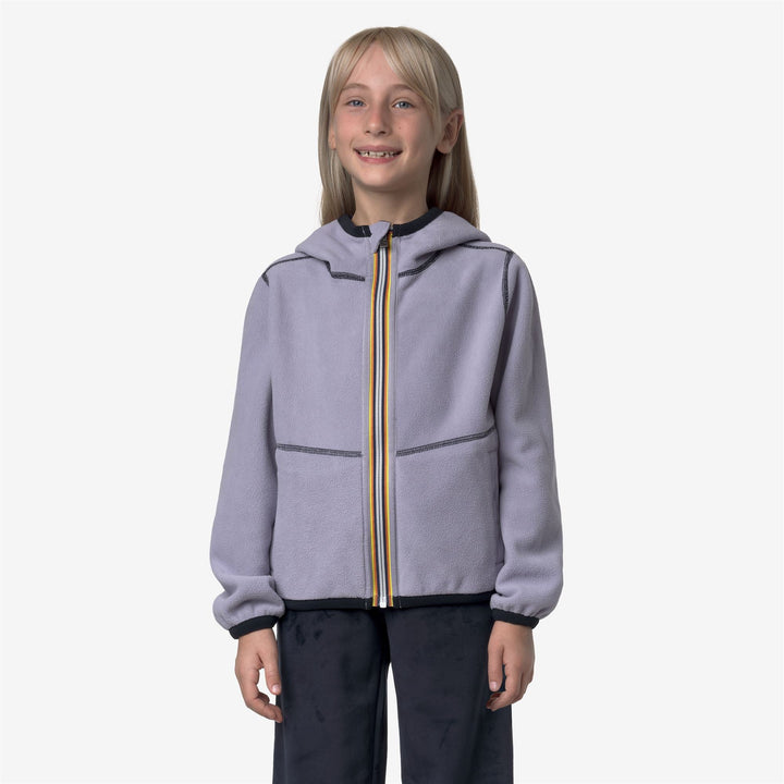 P. LILY VELOUR POLAR REVERSIBLE - Fleece - Jacket - GIRL - Blue Depth-Violet Lavender