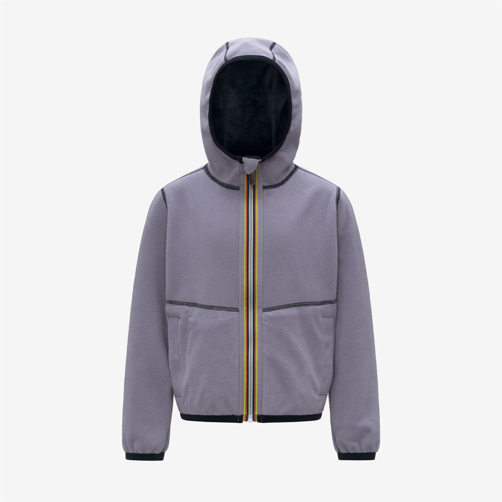 Fleece_GIRL_P. LILY VELOUR POLAR DOUBLE_Jacket_Blue Depth - Violet Lavender - Commercial 2