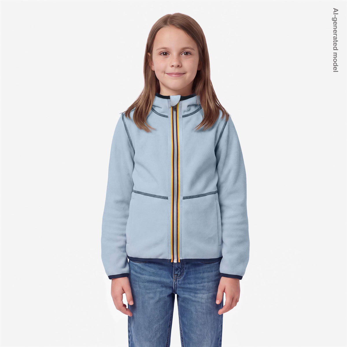 Fleece_GIRL_P. LILY VELOUR POLAR DOUBLE_Jacket_ - Commercial 3
