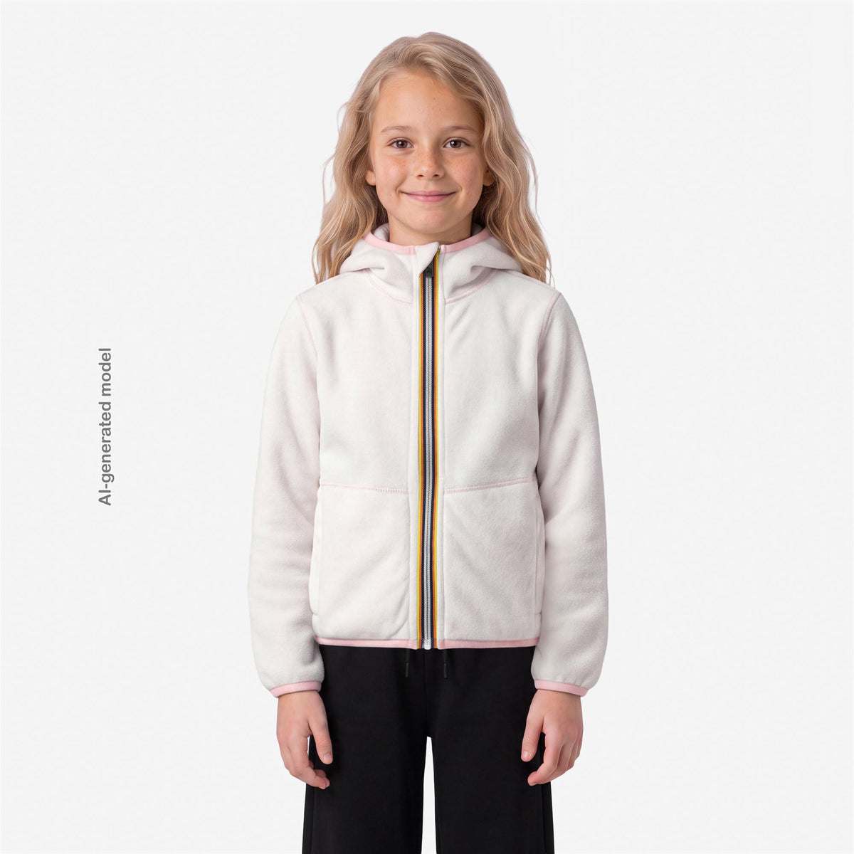 Fleece_GIRL_P. LILY VELOUR POLAR DOUBLE_Jacket_ - Commercial 3
