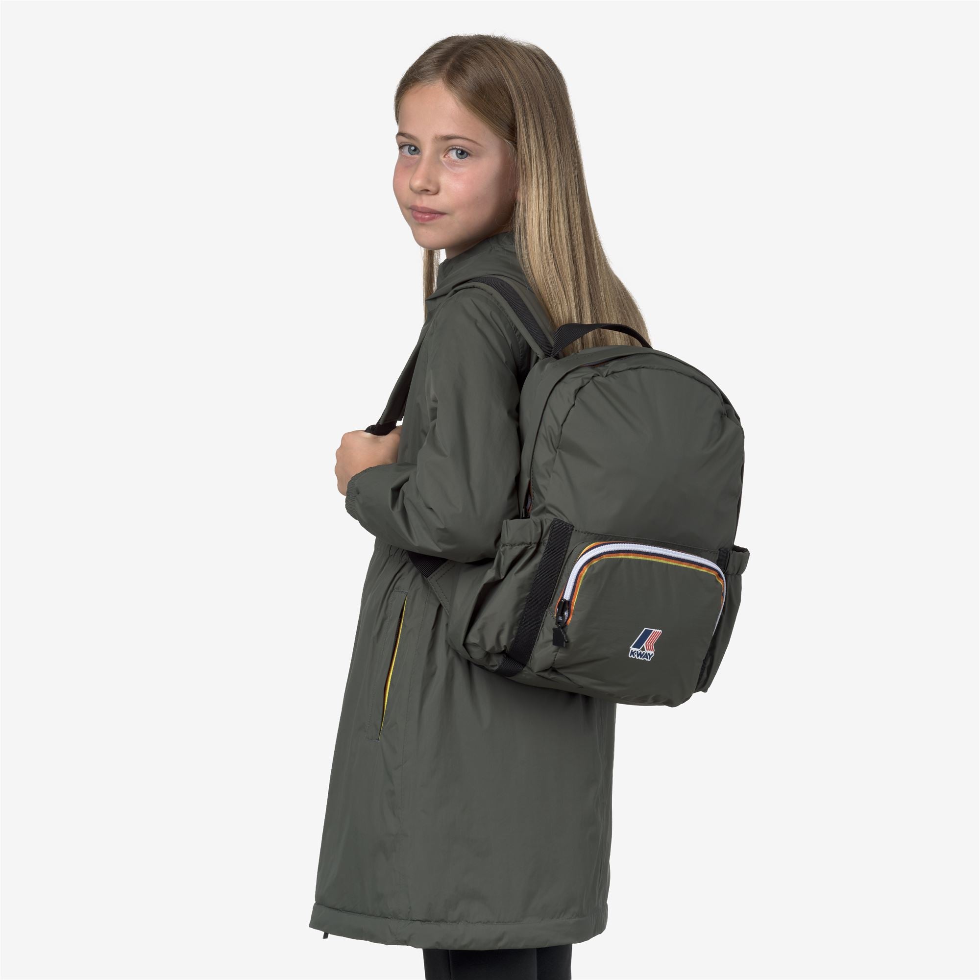 Bags_KID UNISEX_P. LE VRAI 4.0 MICHELET_Backpack_GREEN BLACKISH - Commercial 5