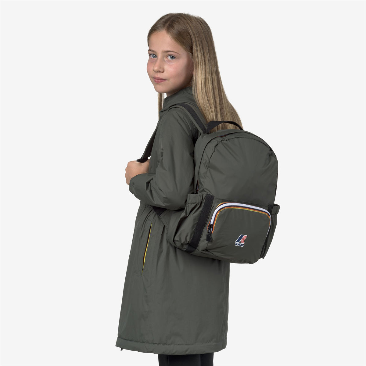 Bags_KID UNISEX_P. LE VRAI 4.0 MICHELET_Backpack_GREEN BLACKISH - Commercial 5